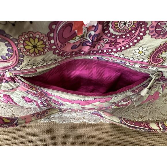 Vera Bradley Bag Paisley Meets Plaid Bowler - Picture 8 of 12